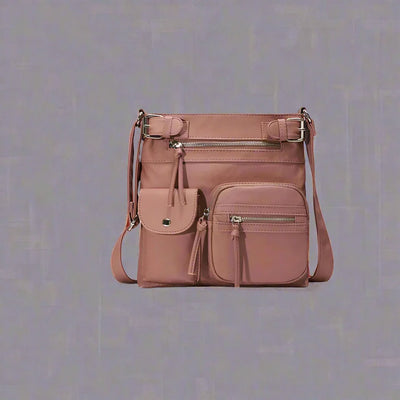 Nijboermode™ Zara | Zacht leren schoudertas met meerdere vakken