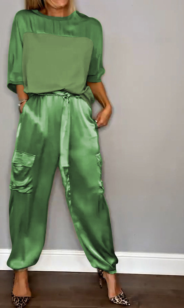 Nijboermode™ Lili - Zijdezachte satijnen set