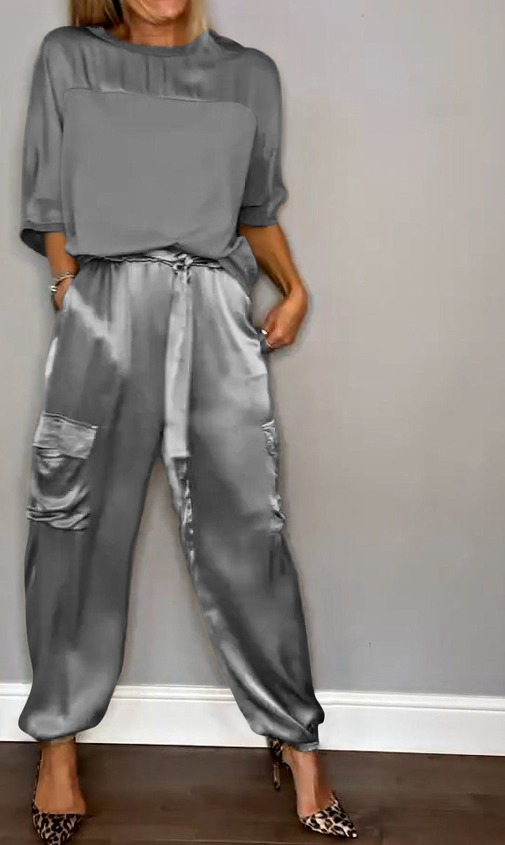 Nijboermode™ Lili - Zijdezachte satijnen set