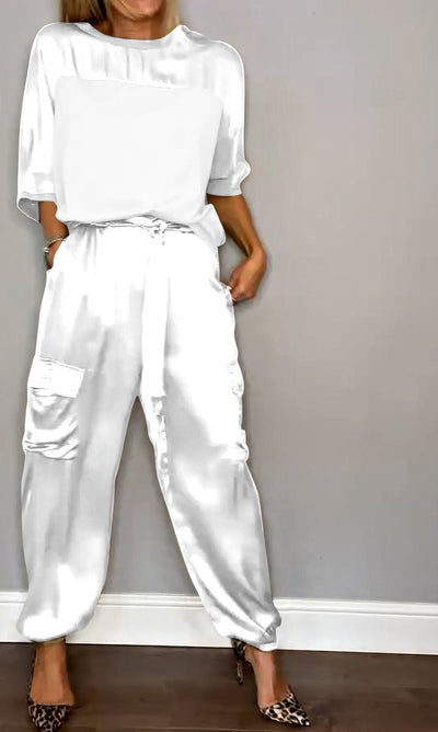 Nijboermode™ Lili - Zijdezachte satijnen set