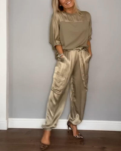 Nijboermode™ Lili - Zijdezachte satijnen set