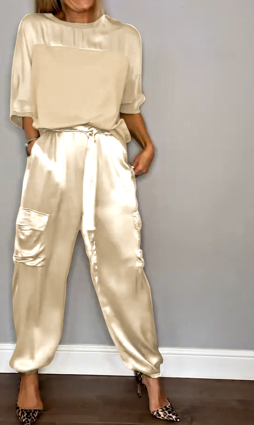 Nijboermode™ Lili - Zijdezachte satijnen set